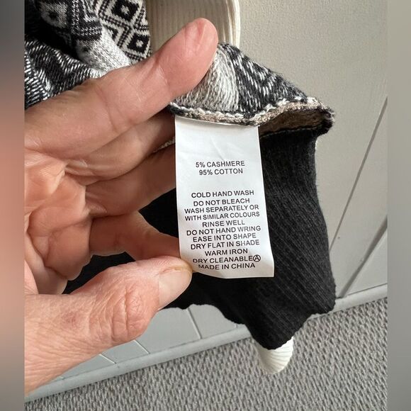 Zaket & Plover Cotton Cashmere Blend Open Fron Cardigan - Picture 3 of 7